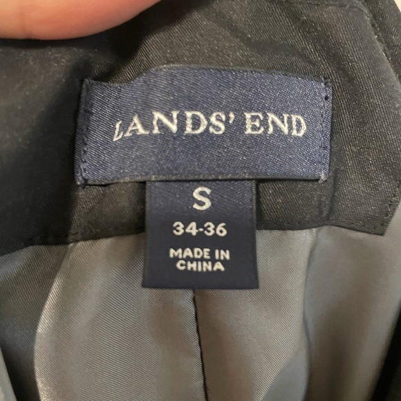 Lands End Men's Jacket Size Small Black - Picture 7 of 8